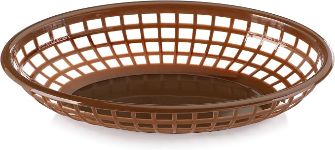 New Star Foodservice 44102 Fast Food Baskets, 9 1/4-Inch x 6-Inch Oval - Image 3