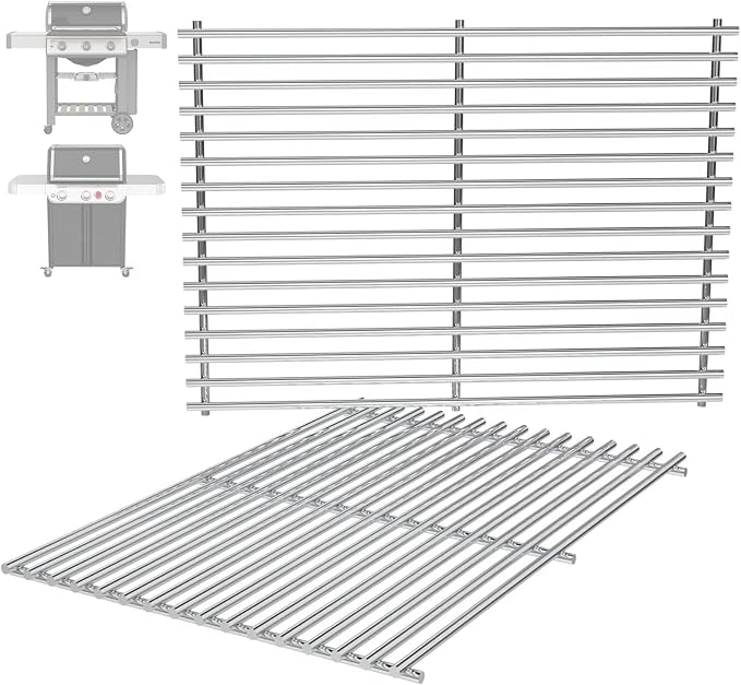 66802 18.75" Grill Grates for Weber GS4 Genesis II 300 Genesis II LX 300 Series by BBQration