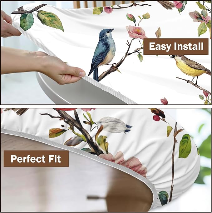 Spring Summer Round Fitted Tablecloth - Image 6