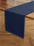 Solino Home Linen Navy Blue Table Runner 108 Inches Long by SolinoHome