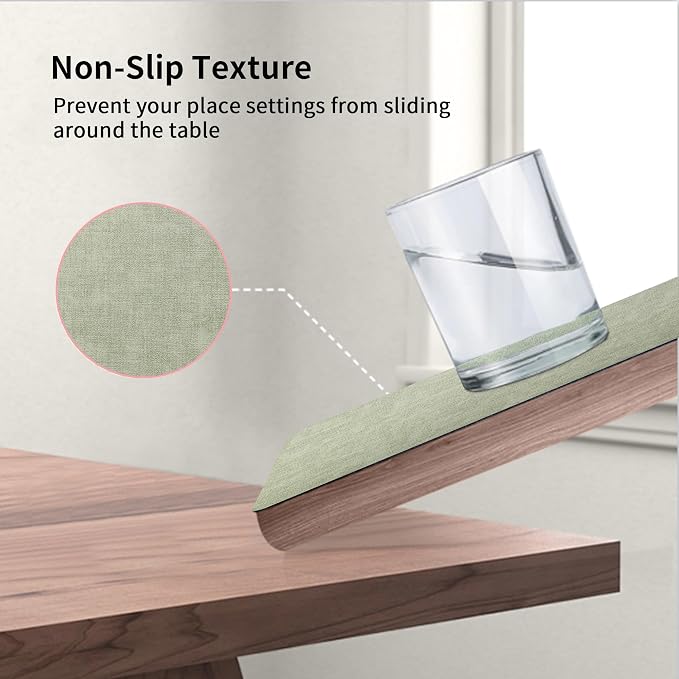 Maxpearl Faux Leather Placemats Set of 6 - Image 5