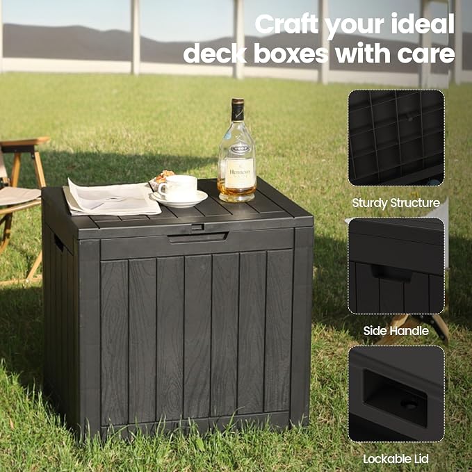 Zapdos Outdoor Storage Box, 31 Gallon Deck Box Indoor and Outdoor Use, - Image 5