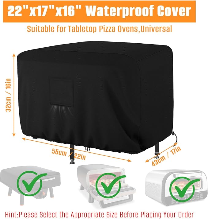 Waterproof Cover for Ninja Pizza Oven MO201, Tabletop Pizza Oven Covers - Image 2