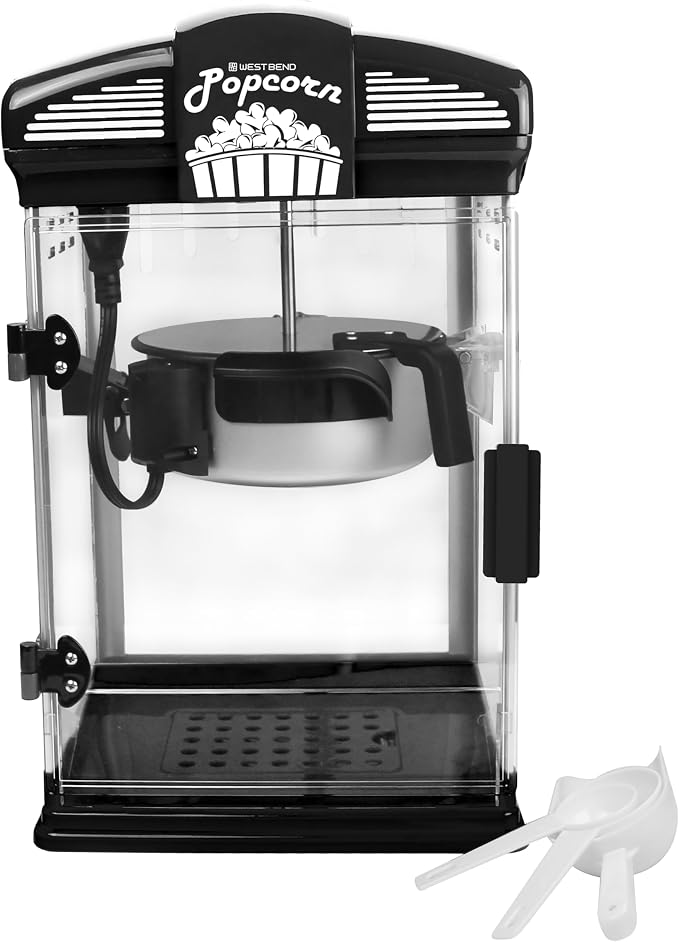 West Bend Stir Crazy Movie Theater Popcorn Popper, Gourmet Popcorn Maker Machine - Image 2