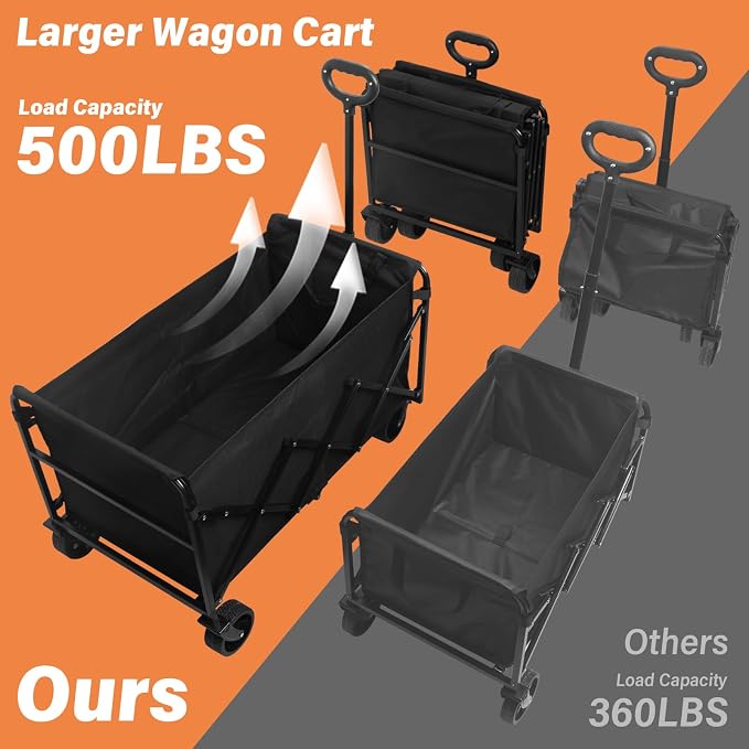 Wagons Carts Foldable — Heavy Duty Collapsible Wagon - Image 7