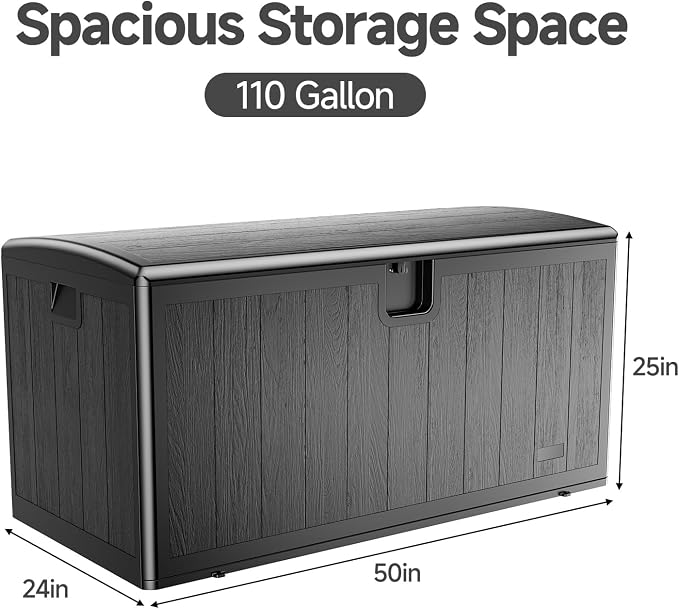JEKO&JEKO 220 Gallon Outdoor Storage Box Set, Garden Tools, Outdoor Cushions - Image 2