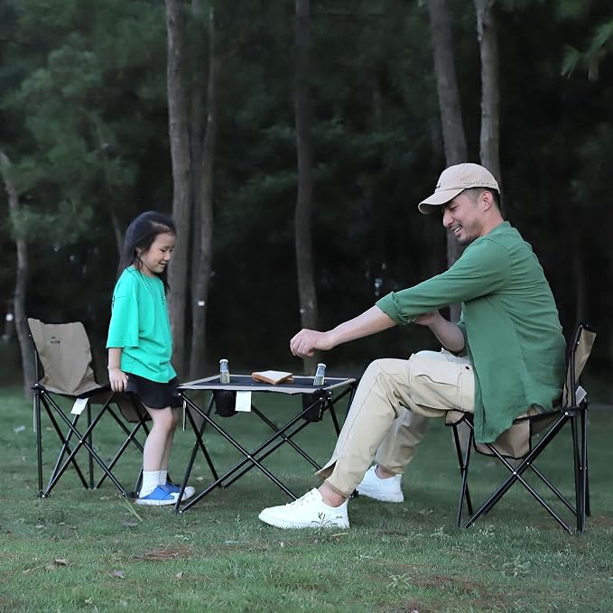 SUNNYFEEL Outdoor Folding Table | Lightweight Mesh Compact Camping Table - Image 2
