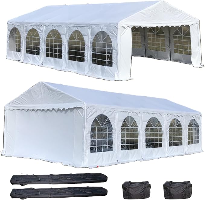 DELTA 32'x16' PVC Party Tent, Fire Retardant Wedding Tent Canopy, Outdoor Event by DELTA