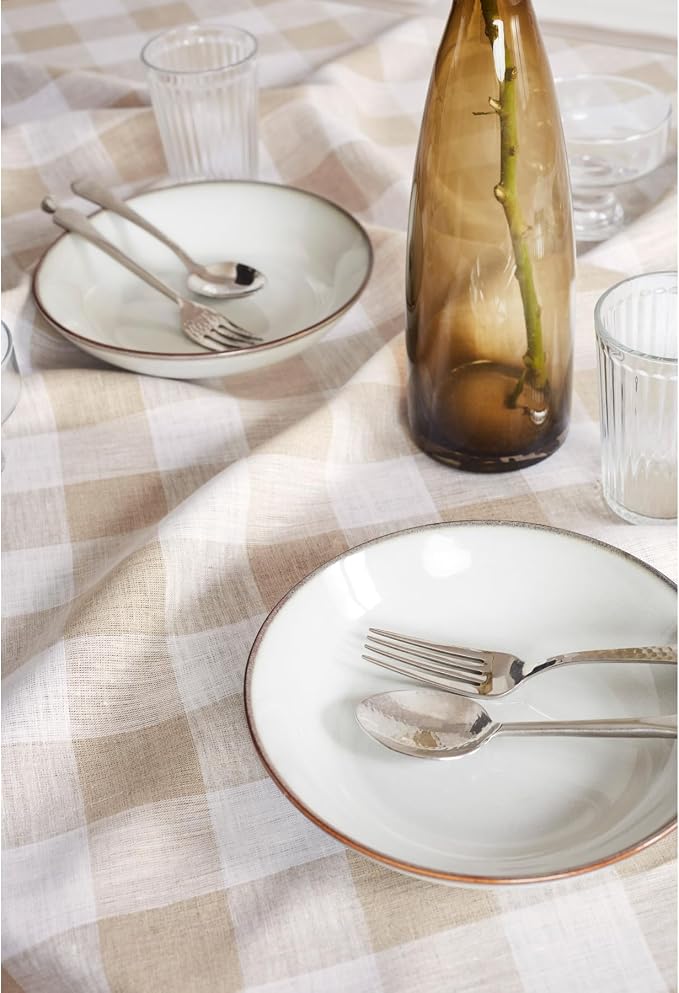 Solino Home Linen Checkered Table Runner 144 Inches Long - Image 9
