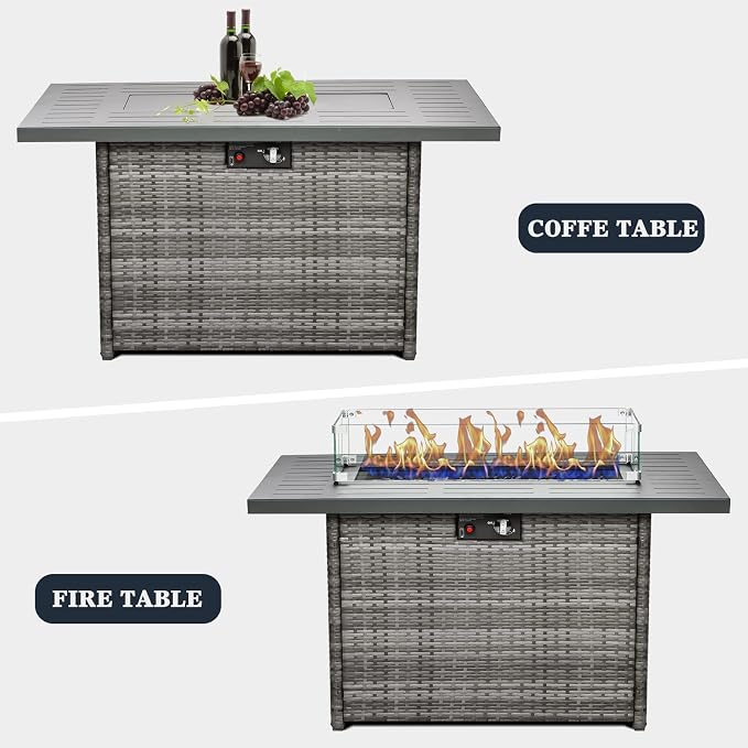44 Inch Propane Gas Fire Pits Table - Image 6
