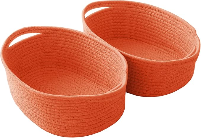 Woven Basket, Small Rope Storage Bin by JMvicyroam
