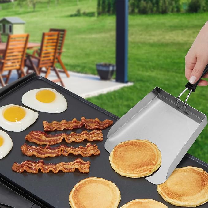 Stanbroil Stainless Steel Griddle Mover Smash Burger Food Shovel Grill Spatula - Image 9