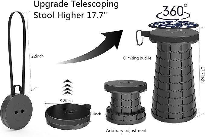ALEVMOOM Telescoping Stool - Image 3