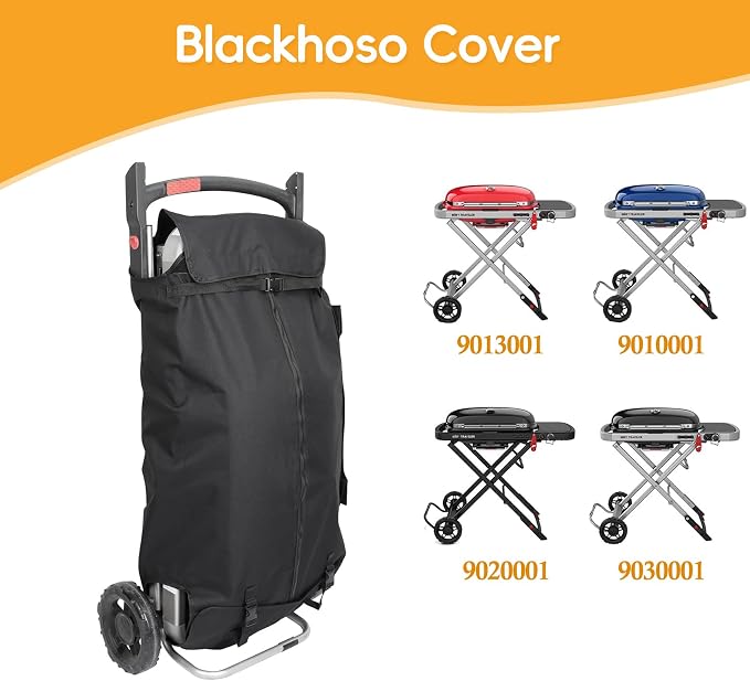 Grill Cover for Weber 9010001 Traveler Portable Grill, Protector Storage Bag - Image 2