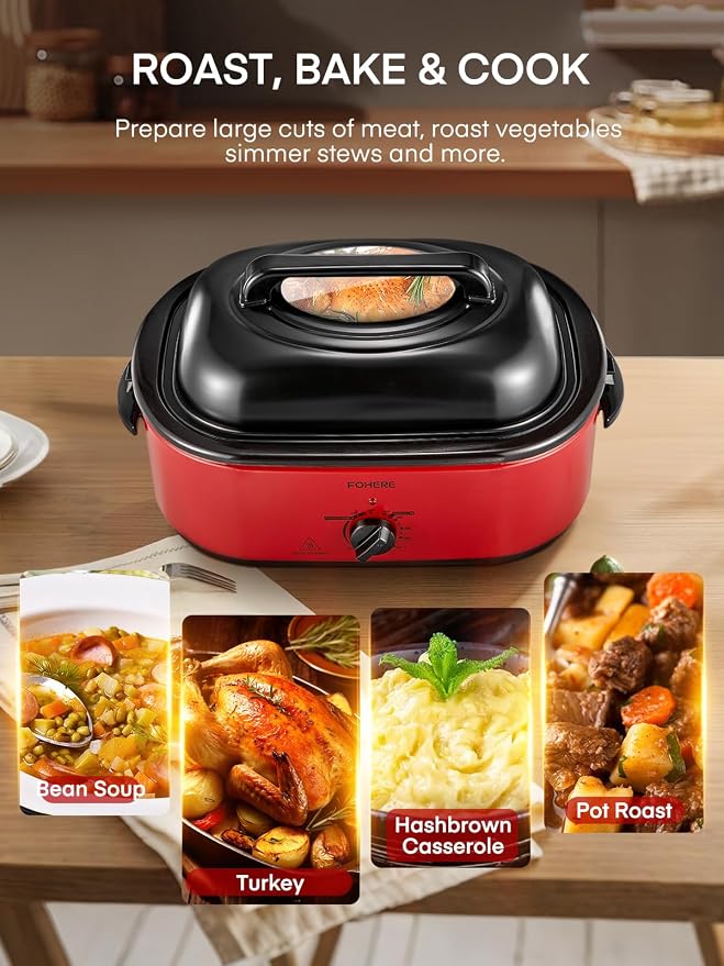 FOHERE 26QT Electric Roaster Oven - Image 2