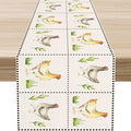 Farmhouse Rooster Table Runner, Rustic Farm Animals Chicken Plant Vintage by Unknown