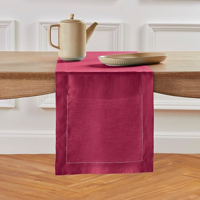 Solino Home Linen Beet Table Runner 132 Inches Long by SolinoHome