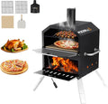 PIZZELLO Pizzello Outdoor Pizza Oven 16'' Large Wood Fired 2-Layer Pizza Ovens by PIZZELLO