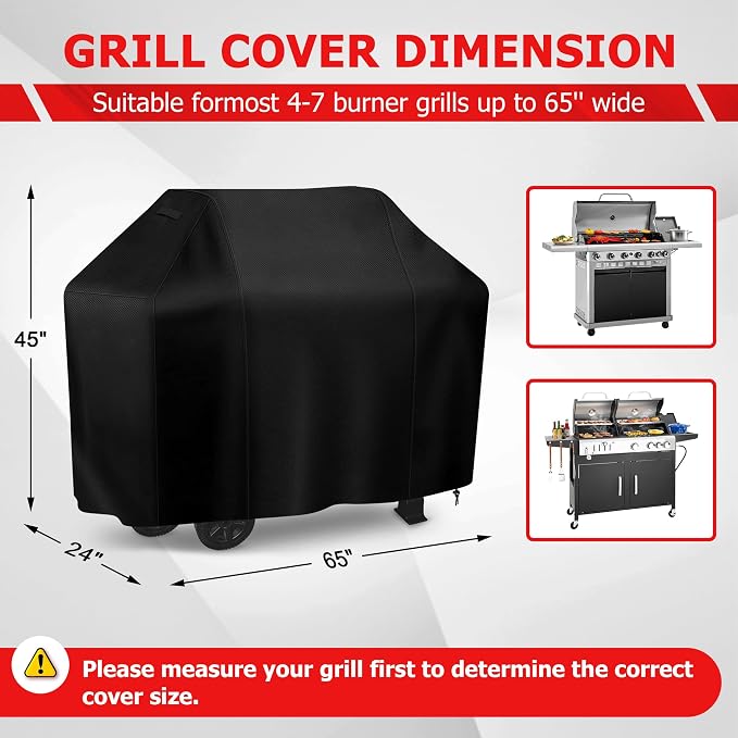 iCOVER Grill Cover, 65 inch BBQ Grill Cover - Image 2