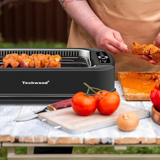 Techwood Indoor Grill Smokeless Grill, Electric Korean BBQ Grill - Image 7