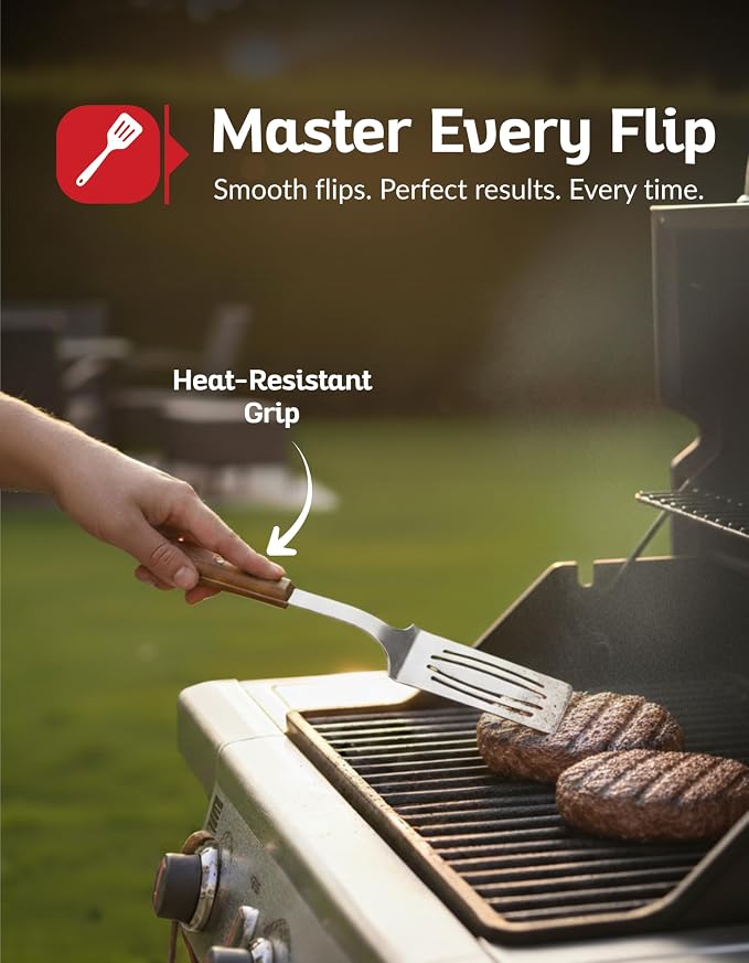 3 PCS BBQ Tool Set – Stainless Steel Grill Accessories Kit - Image 5
