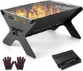 Odoland Camping Campfire Grill, Portable Folding Charcoal Grills, Backpacking by Odoland