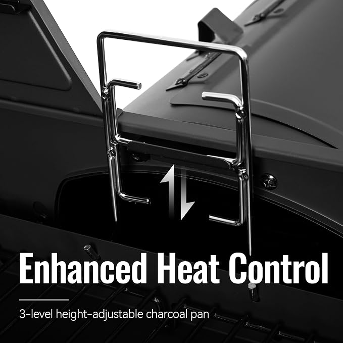 2-Burner Gas and Charcoal Combo Grill - Image 7