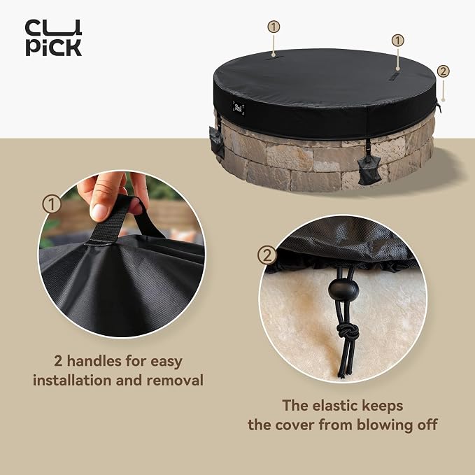 Outdoor Fire Pit Cover Round, In Ground Fire Pit Cover - Image 7