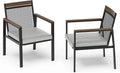 Set of 2 Outdoor Dining Chairs – Ergnomic Patio Seating by Makeyourlifebetter