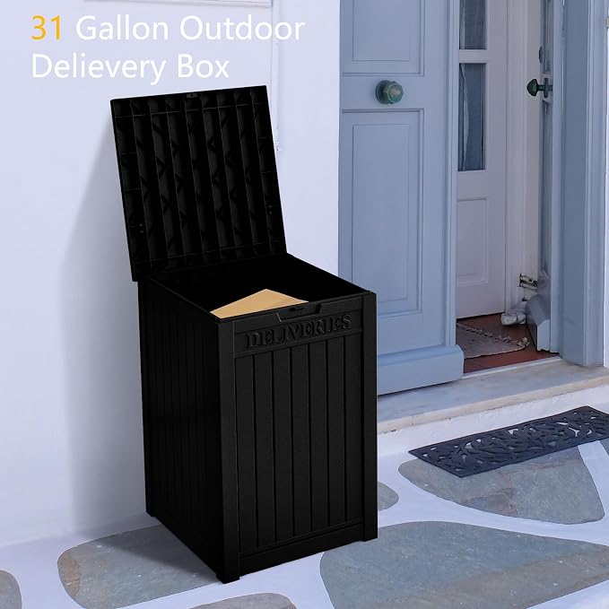 55 Gallon Outdoor Storage Box, Waterproof Resin Deck Box - Image 8
