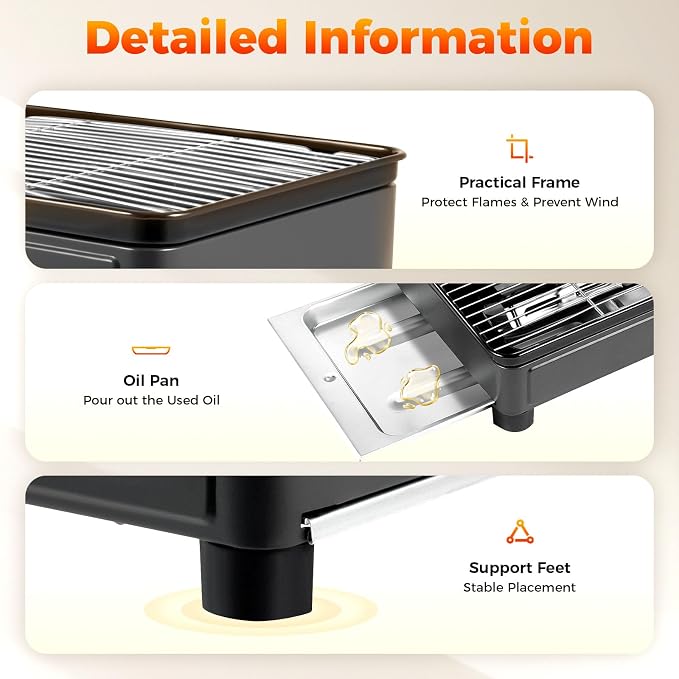 Portable Gas Grill Butane Stove, Tabletop BBQ Grill - Image 8