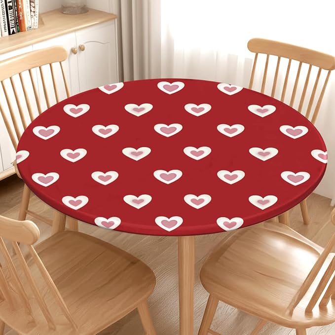 Valentines Day Round Fitted Tablecloth - Image 8