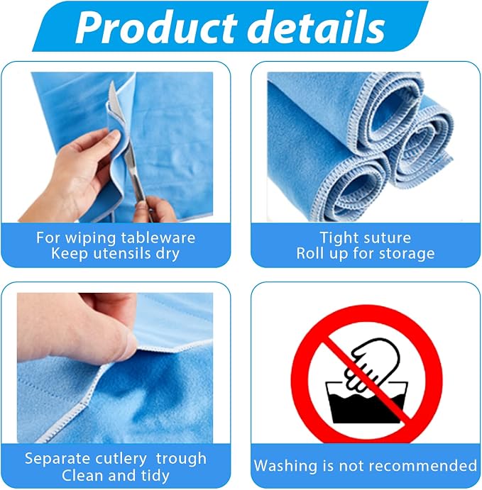 ikaufen 8Pcs Silver Storage Bags Anti Tarnish Flannel Silver Protector Bags - Image 3