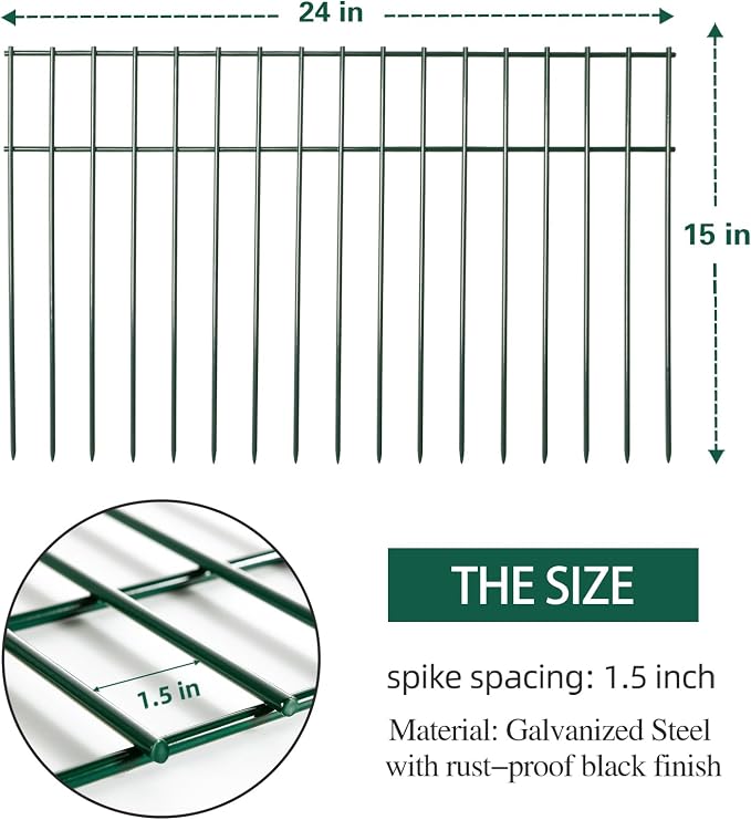 Adavin Small/Medium Animal Barrier Fence, 2 Pack 24 inX 15 in Underground - Image 4