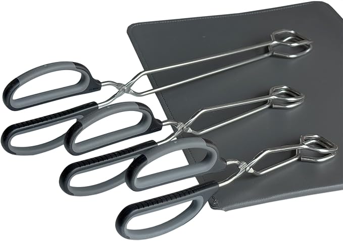 Stainless Steel Scissor Tongs Cooking Tongs Set - Image 9