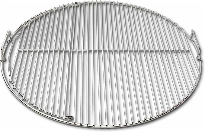 SnS Grills EasySpin Charcoal Grill Cooking Grate, 304 Stainless Steel, Large by HomeoftheSlowNSear