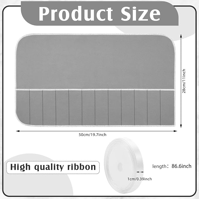 Hillban 12 Pcs Anti Tarnish Silver Storage Bags Silver Storage Cloth Felt - Image 2