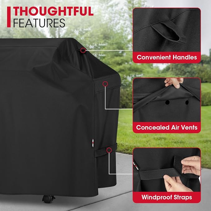 Unicook 50 Inch Grill Cover for Outdoor Grill, Heavy Duty Waterproof BBQ Cover - Image 5