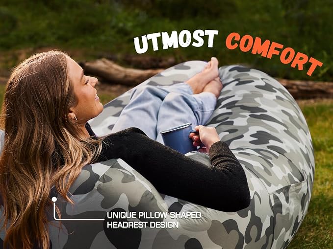 WEKAPO Inflatable Sun Lounger, Air Sofa, Waterproof and Leak-Proof, Picnics and - Image 6