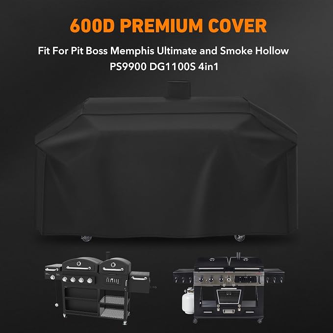 Heavy-Duty 600D Grill Cover Compatible - Image 3