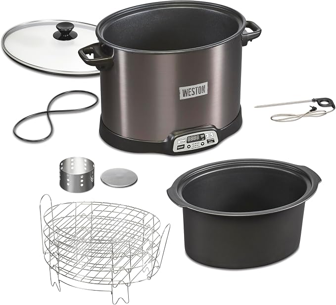 WESTON BRANDS 2-in-1 XL Programmable Slow Cooker & Electric Indoor Smoker by Weston