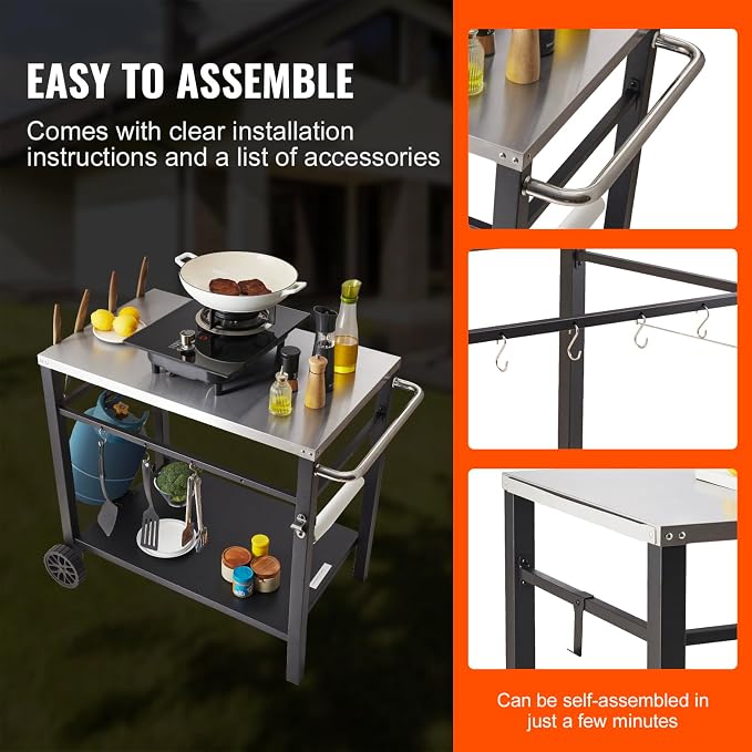 VEVOR Outdoor Grill Dining Cart - Image 6