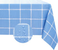 Romanstile Rectangle Plastic Tablecloth, 100% Waterproof Oil-Proof Checkered by Romanstile