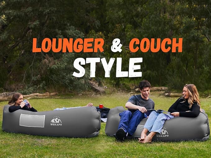 WEKAPO Inflatable Sun Lounger, Air Sofa, Waterproof and Leak-Proof, Picnics and - Image 7