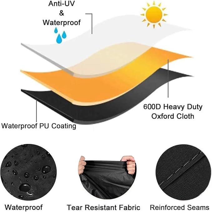 Tabletop Grill Cover for Pit Boss 10697, Waterproof Wood Pellet Smoker Cover - Image 5