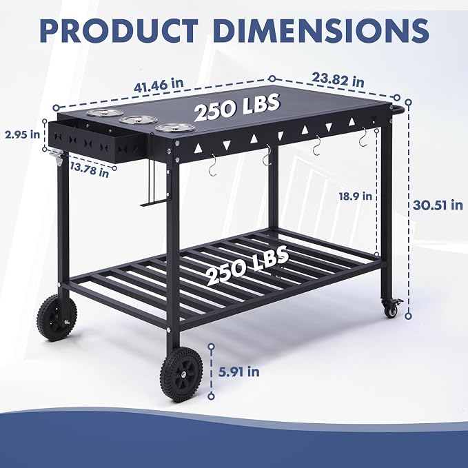 Portable Outdoor Grill Table - Image 4