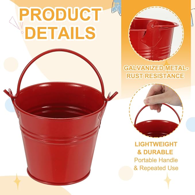 Small Metal Buckets, Mini Buckets - Image 3