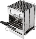 REDCAMP Wood Burning Folding Camp Stove Stainless Steel Grid, Portable by REDCAMP