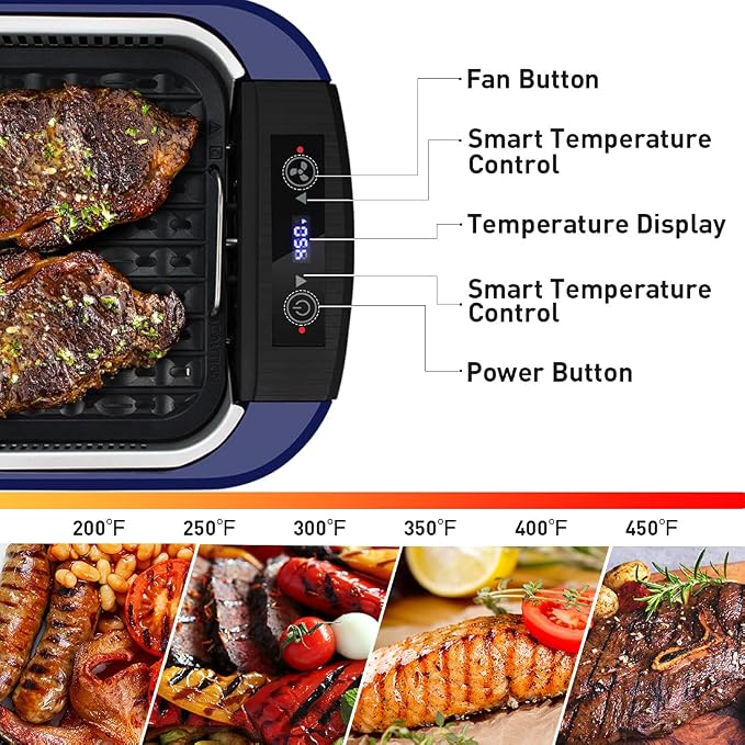 Indoor Grill CUSIMAX Electric Smokeless Grill Portable Korean BBQ - Image 3