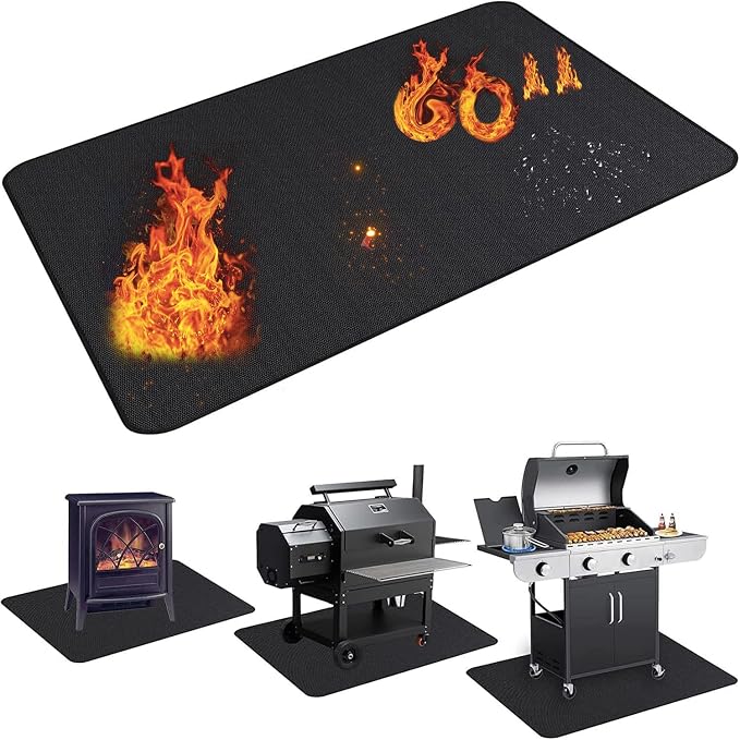 UBeesize Thickened 60x36 inch Under Grill Mat by UBeesize